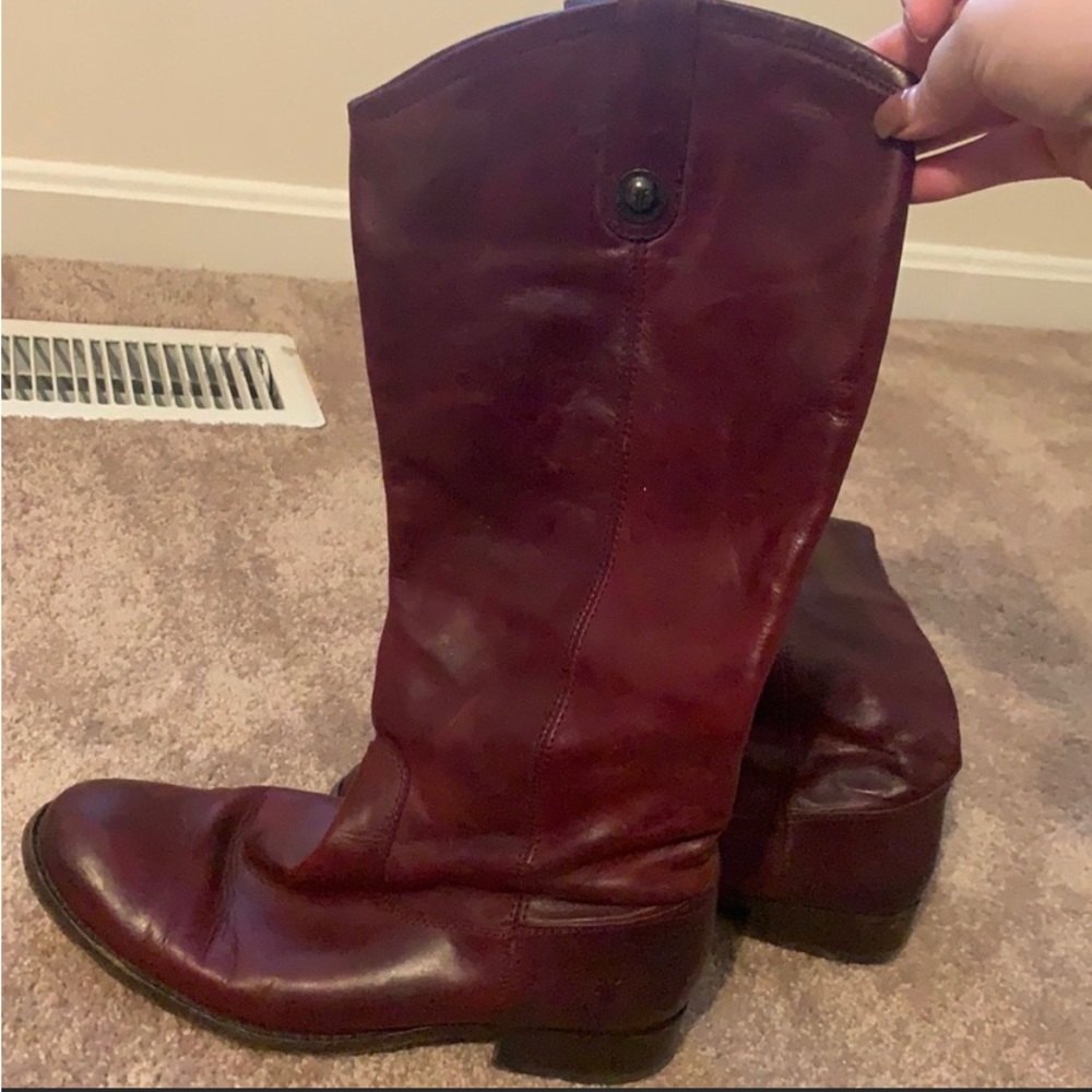 Beautiful burgundy Frye boots. Size 8.5